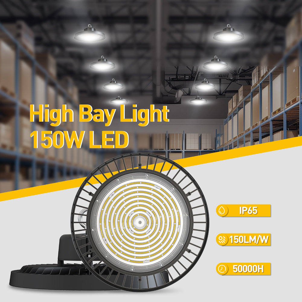 High-Bay Lighting Warehouse Project for Large-Area Illumination 150W