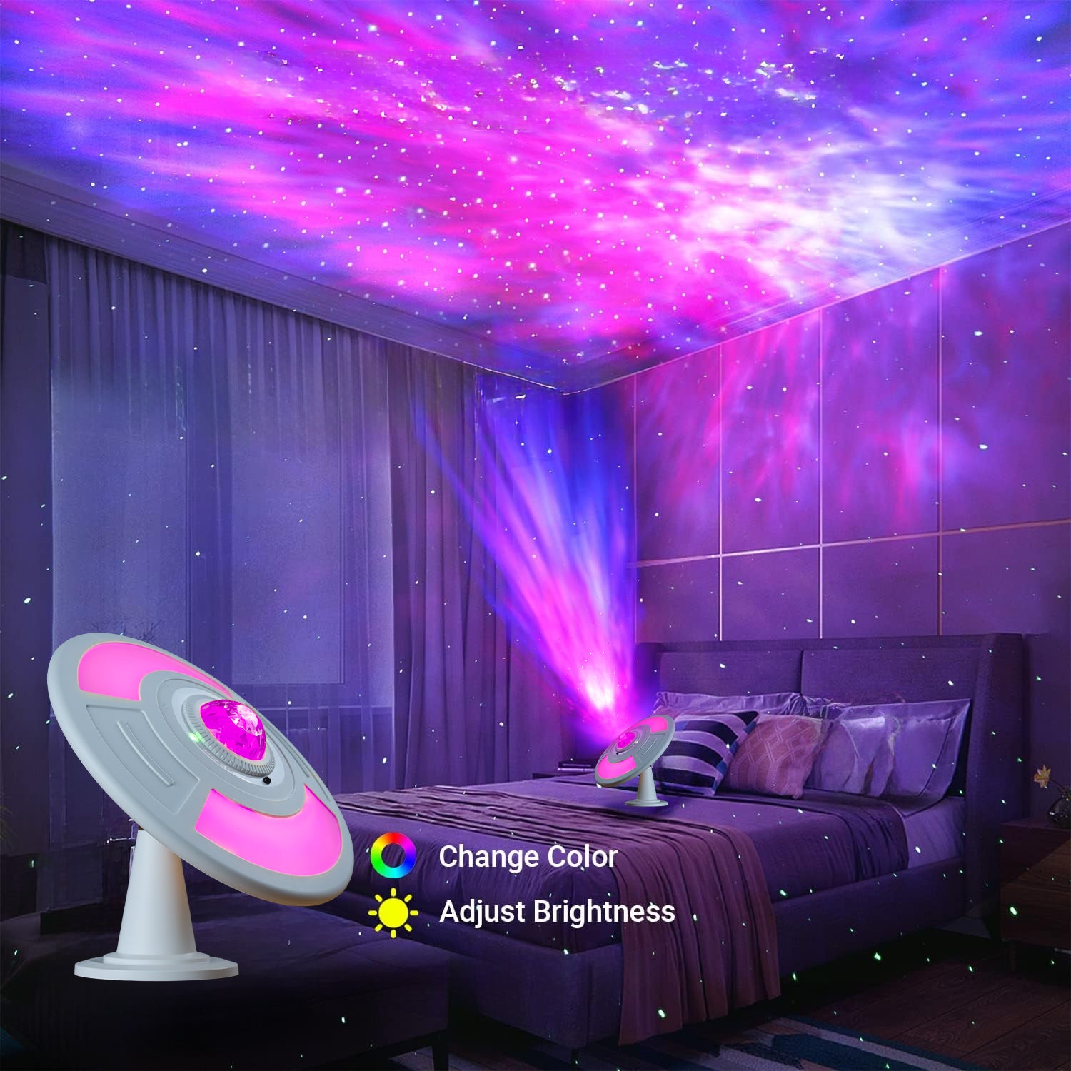 UFO Starlight ambient lamp : Starry Night Family Light Show