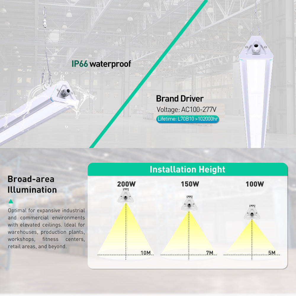Linear Highbay Light IP66 LED Waterproof 100W