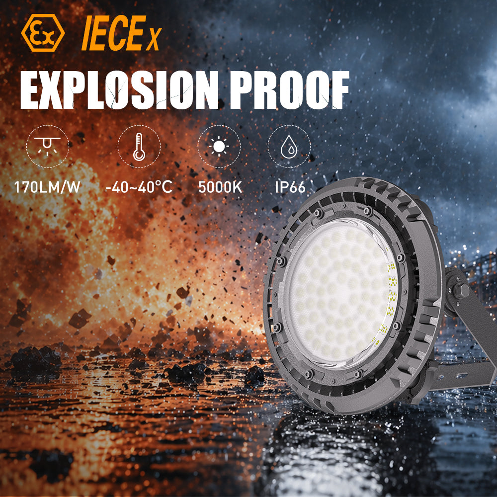 Explosion Proof LED Light | IECEx & ATEX Certified | Zone 1 2 21 22 | IP65 High Bay