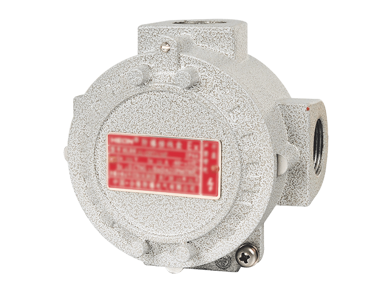 Explosion proof ternimal box,  with 2 end plugs and 2 empty holes (without gland)