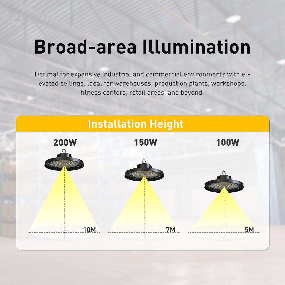 Lumtrix UFO Highbay Light 100W Single color temperature adjustable