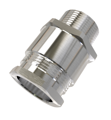Single Compression non-armoured Type, M25x1.5, brass nickel plated