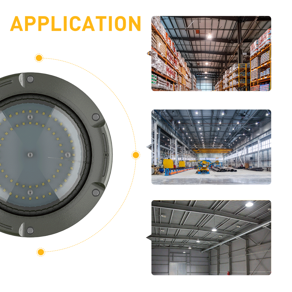 High bay light 50W IP66 Highly effective anti-corrosion