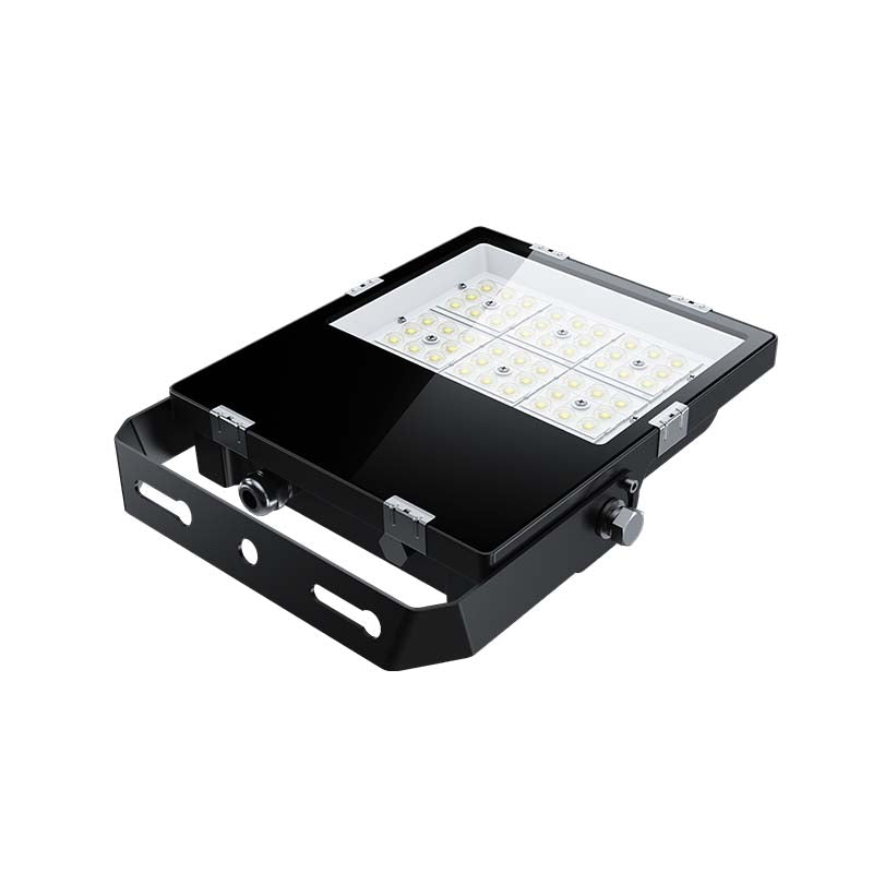 Slim G3 100W 16000LM LED Flood Light, Sosen Driver, Outdoor Industrial Lighting, 4000K, Adjustable Bracket