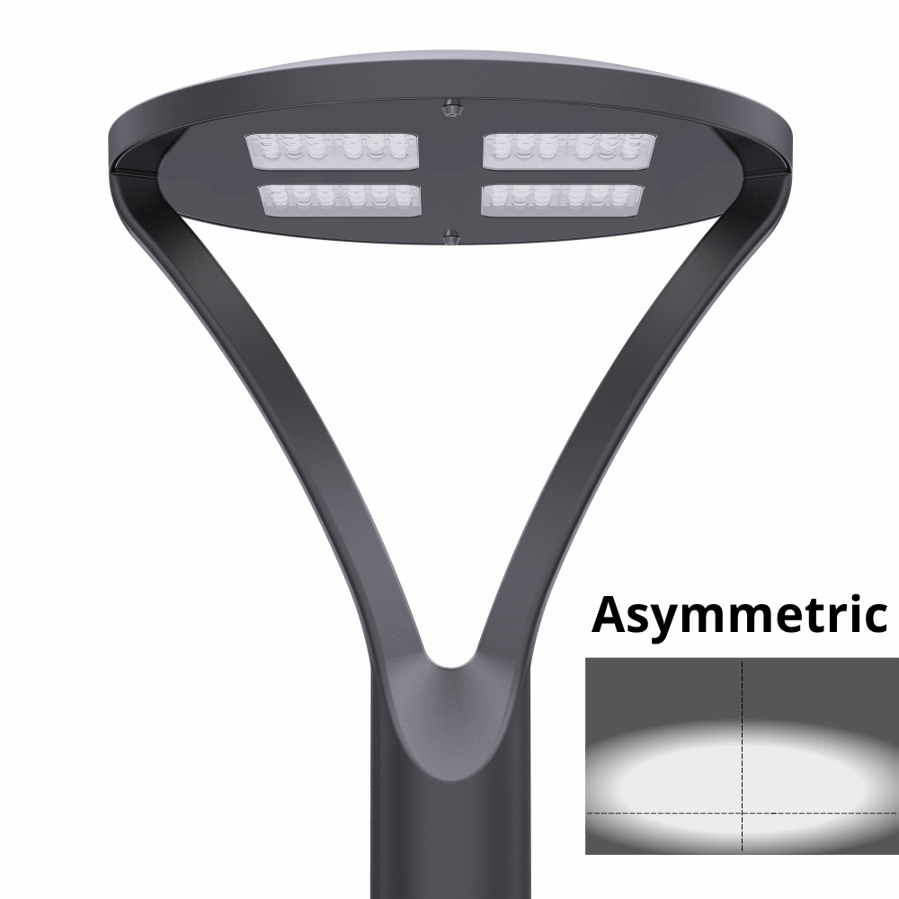 60 / 40 / 30Watt Adjustable LED Post Top Light |9600Lumens